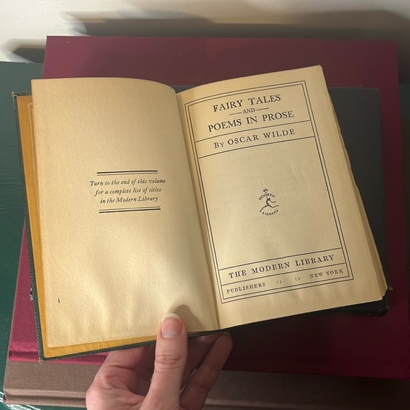 Modern Library Fairy Tales and Poems in Prose by Oscar Wilde Vintage 1925-1929 - Picture 8 of 15